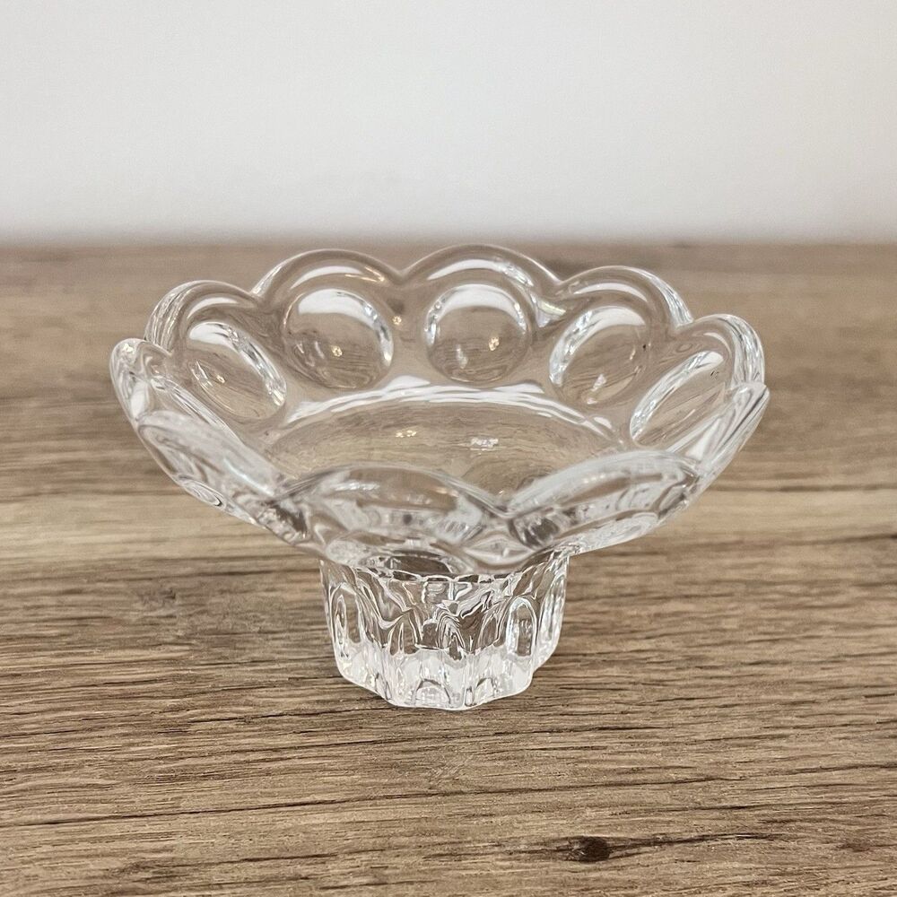Gorham Crystal Vintage Candlestick Holder Set Of 2, 2" Tall, Made West Germany - Picture 4 of 6